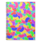 Jelly Bean Explosion Fun farbenfrohe Candy Design Notizblock (Vorderseite)