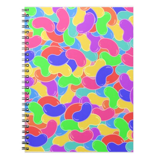 Jelly Bean Explosion Fun farbenfrohe Candy Design Notizblock (Vorderseite)