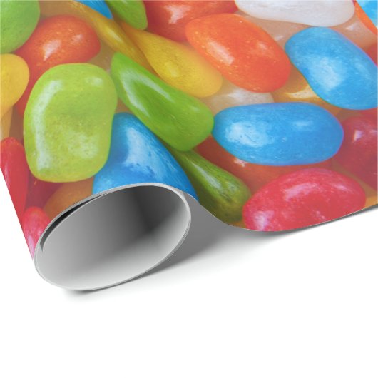 Jelly Bean Foto Geschenkpapier (Rolleneckpunkt)
