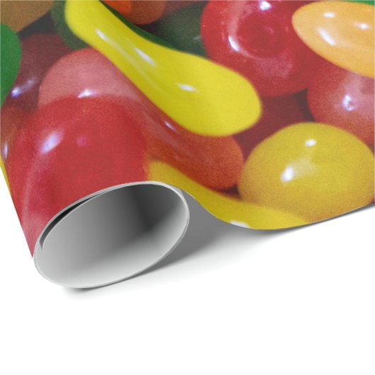 Jelly Bean Foto Geschenkpapier (Rolleneckpunkt)