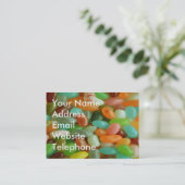 Jelly Bean Green Visitenkarte (Stehend Vorderseite)