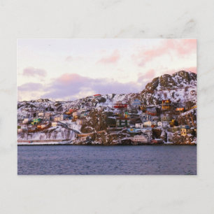 Jelly Bean Houses Painted by Sunset Postkarte