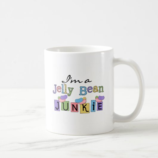 Jelly Bean Junkie T - Shirt und Geschenke Kaffeetasse (Rechts)