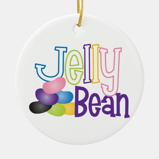 Jelly Bean Keramik Ornament (Vorne)