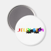 Jelly Bean Logo Magnet (Vorderseite/Rückseite)