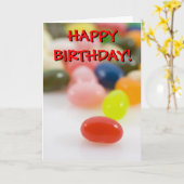 Jelly Bean Macro Geburtstagkarte Karte (Gelbe Blume)