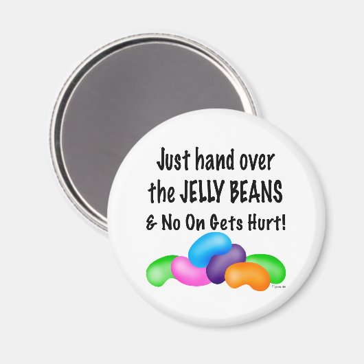 Jelly Bean Magnet (Vorderseite/Rückseite)