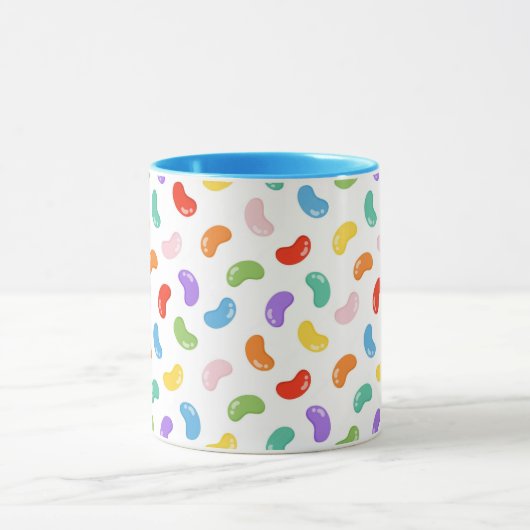 Jelly Bean Pattern Print Coffee Tasse (Zentrum)
