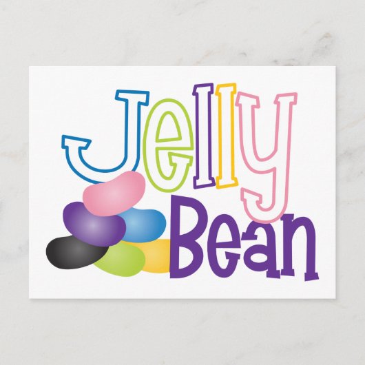 Jelly Bean Postkarte (Vorderseite)