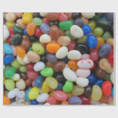 Jelly Bean schwarz blaue grüne Candy Textur Vorlag Geschenkpapier (Flach)