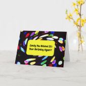 Jelly Bean Space Candy Pun Birthday Card Karte (Gelbe Blume)
