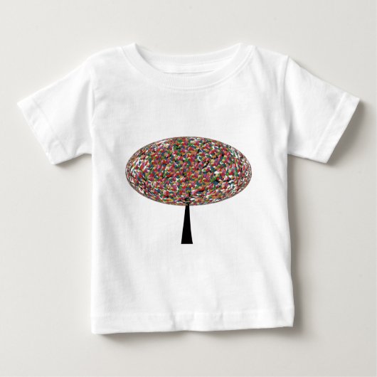 Jelly Bean Tree Baby T-shirt (Vorderseite)
