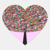 Jelly Bean Tree Herz-Aufkleber (Vorderseite)