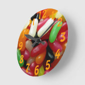 Jelly Bean Wall Clock Runde Wanduhr (Winkel)