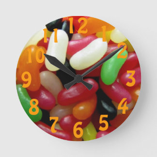 Jelly Bean Wall Clock Runde Wanduhr