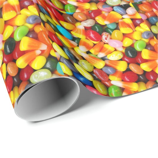 Jelly Beans & Candy Corn Geschenkpapier (Rolleneckpunkt)