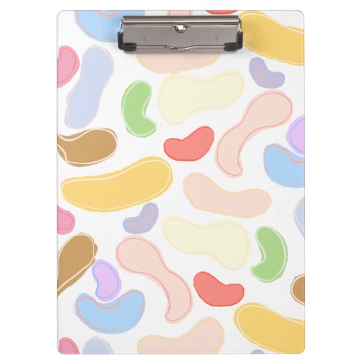 Jelly Beans Clipboard Klemmbrett (Vorderseite)
