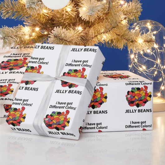 Jelly Beans Colorful Funny Jelly Beans Geschenkpapier (Feiertage)