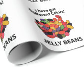 Jelly Beans Colorful Funny Jelly Beans Geschenkpapier (Rolleneckpunkt)