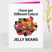 Jelly Beans Colorful Funny Jelly Beans Karte (Gelbe Blume)
