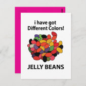 Jelly Beans Colorful Funny Jelly Beans Postkarte (Vorne/Hinten)