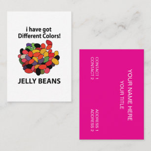 Jelly Beans Colorful Funny Jelly Beans Visitenkarte