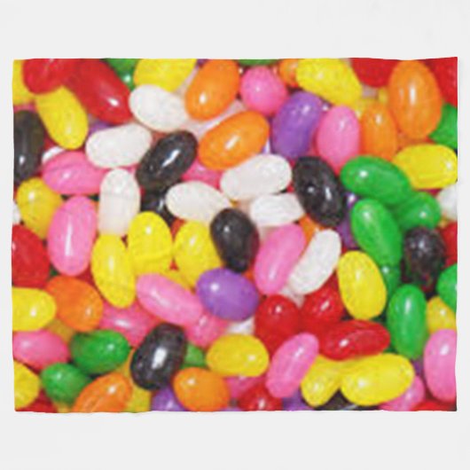 JELLY BEANS Fleece Blanket (Vorderseite (Horizontal))