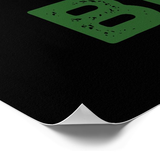 Jelly Beans Funny Jealous Candy Pun Dark BG Poster (Ecke)