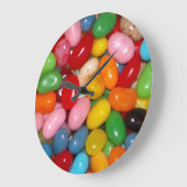 Jelly Beans Große Wanduhr (Winkel)