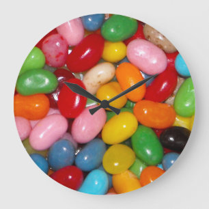 Jelly Beans Große Wanduhr
