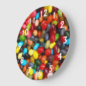 Jelly Beans Große Wanduhr (Winkel)