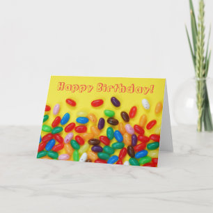 Jelly beans Happy Geburtstag für Kinder Karte