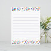 Jelly Beans Lined Stationery (Stehend Vorderseite)