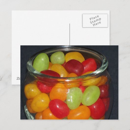 Jelly Beans Postkarte (Vorne/Hinten)