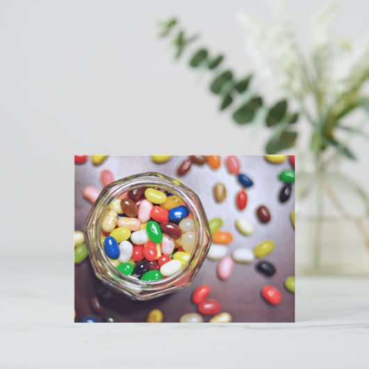Jelly Beans Postkarte (Stehend Vorderseite)