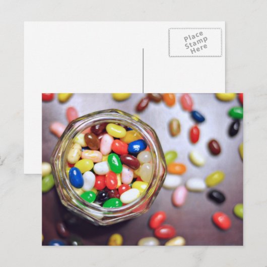 Jelly Beans Postkarte (Vorne/Hinten)