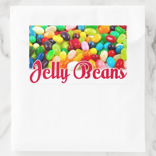 Jelly Beans Rechteckiger Aufkleber (Tasche)