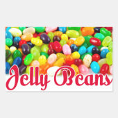 Jelly Beans Rechteckiger Aufkleber (Vorderseite)
