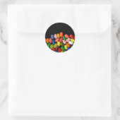 Jelly Beans Runder Aufkleber (Tasche)