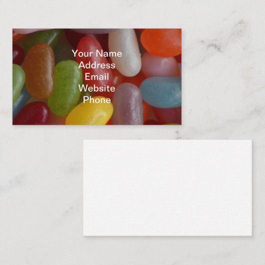 Jelly Beans Visitenkarte (Vorne/Hinten)