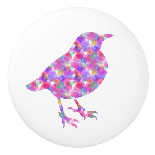 Jelly Bird Drawer Pull Keramikknauf (Vorderseite)