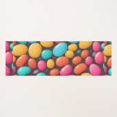 Jelly bohnen Mosaik Personalisiertes Muster Yogamatte (Rückseite (Horizontal))