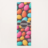 Jelly bohnen Mosaik Personalisiertes Muster Yogamatte (Vorderseite)