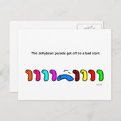 Jelly Bohnen Postcard Postkarte (Vorne/Hinten)