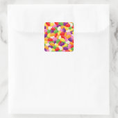 Jelly Brains Quadratischer Aufkleber (Tasche)