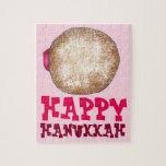 Jelly Donut Doughnut Happy Hanukkah Jewish Holiday Puzzle<br><div class="desc">Enthält eine originelle Abbildung eines Gelees Donut,  mit HAPPY HANUKKAH in einem lustigen Schriftart. Ideal,  um die Urlaubssaison zu feiern. Diese Urlaubsanschauung ist auch auf anderen Produkten verfügbar. Sehen Sie nicht,  wonach Sie suchen? Brauchen Sie Hilfe bei der Anpassung? Kontaktieren Sie Rebecca,  um etwas für Sie entworfen zu haben.</div>