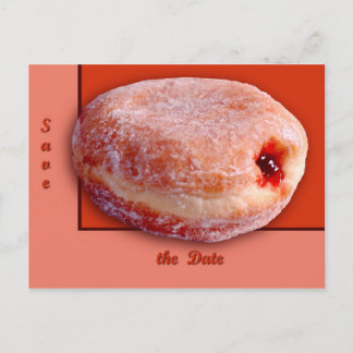 Jelly Fill Donut Ankündigungspostkarte