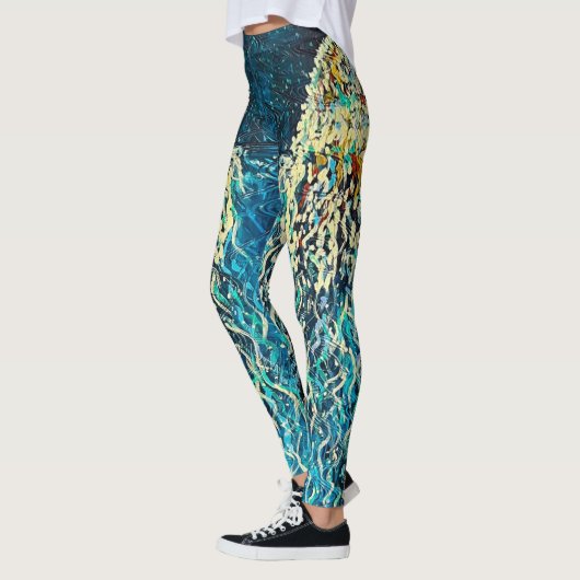 Jelly Fish Abstrakte Leggings (Links)