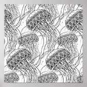 Jelly Fish Doodle 2 Poster (Vorne)