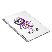 Jelly-fish Funny Jelly Jar Pun Notizblock (Rechte Seite)